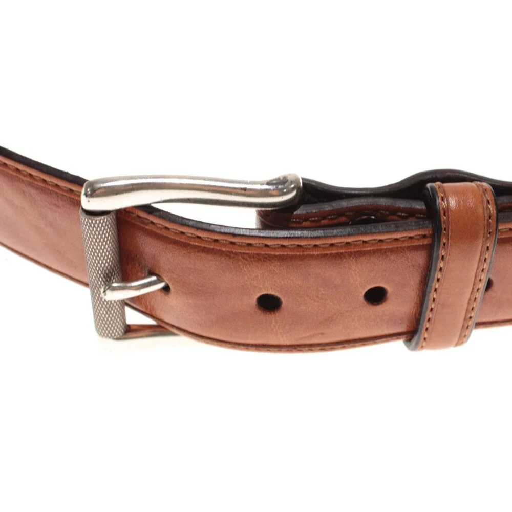 Bill Lavin NWT Classic Belt Size 40 US in Solid Brown Leather